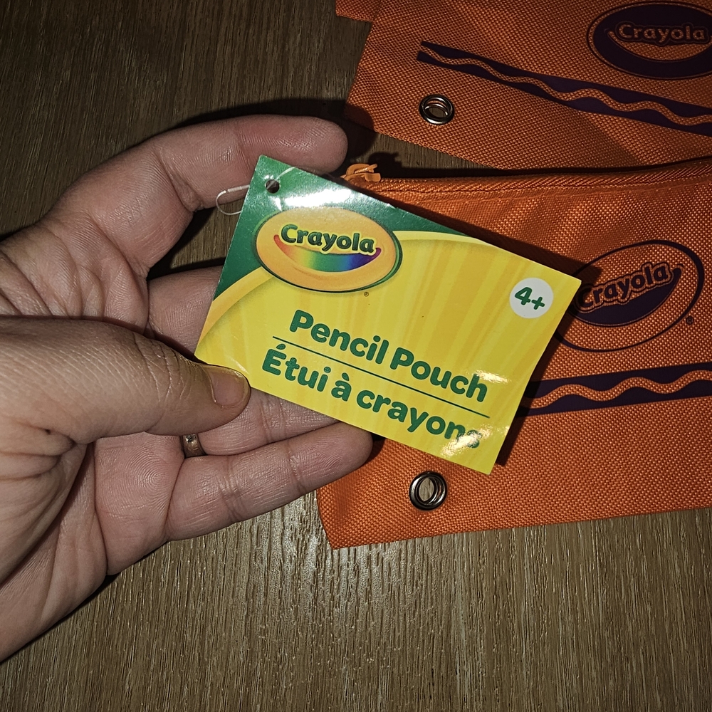 Crayola Pencil Pouches in Orange and Yellow& Green - Picture 5 of 6